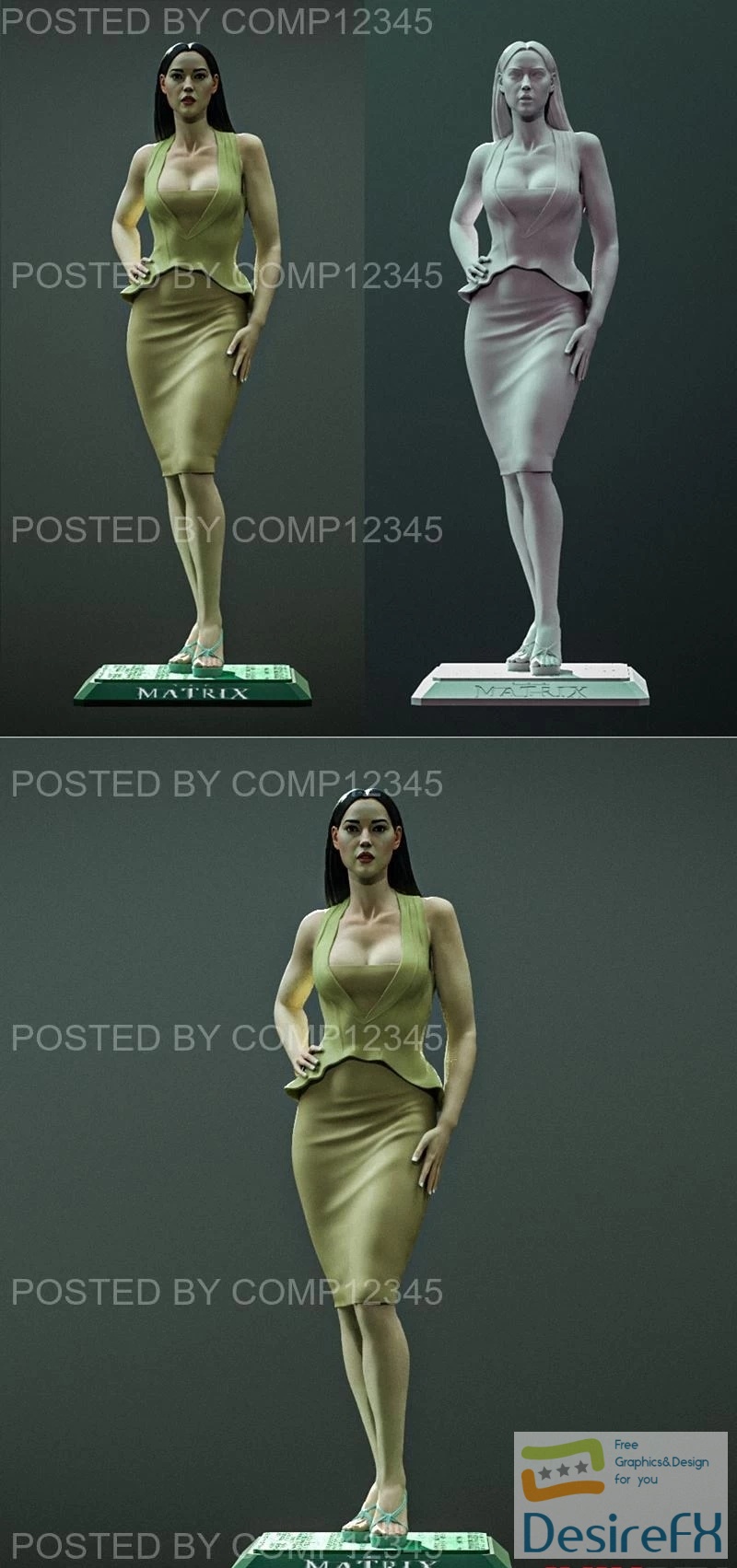Stepanov Sculpts - Persephone from the Matrix 3D Print