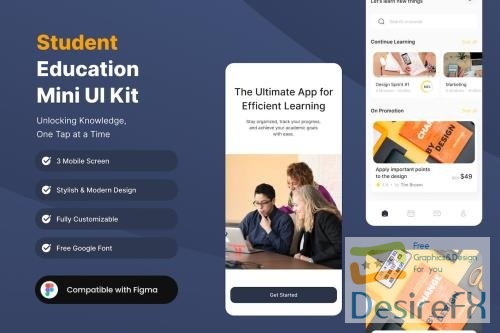 Student Education Mini Mobile App Template
