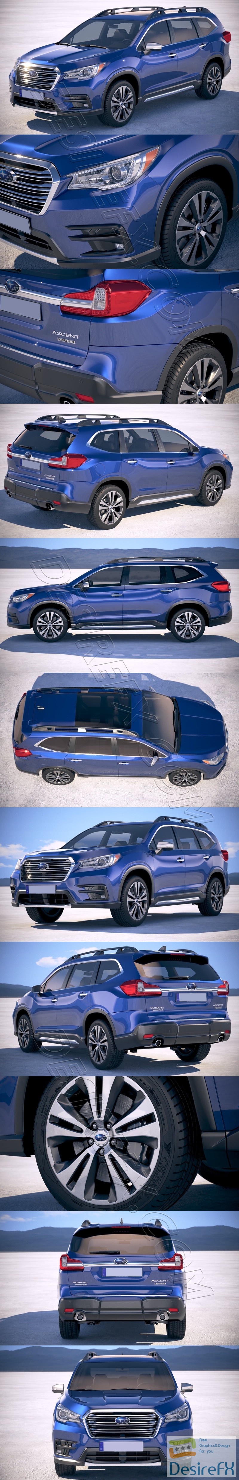 Subaru Ascent 2019 3D Model