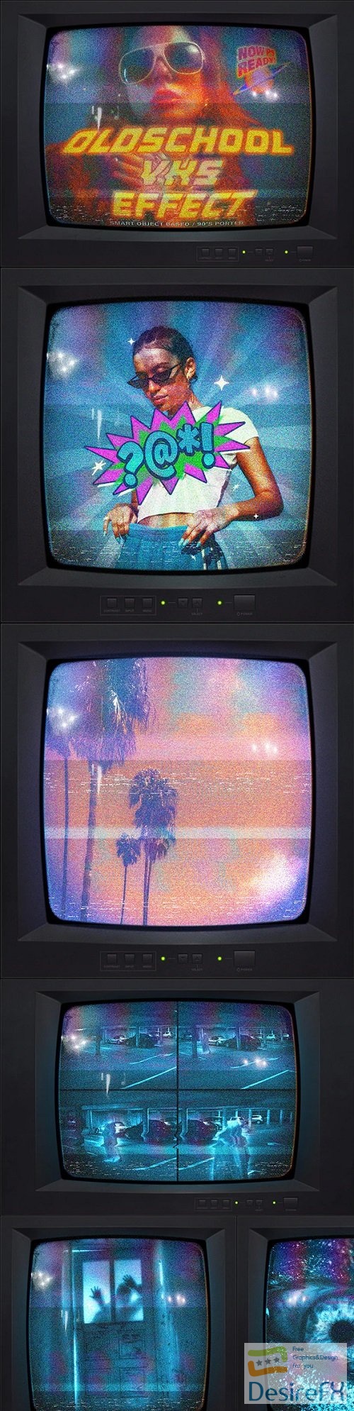 VHS Machine - Retro Monitor Effect - 47854973