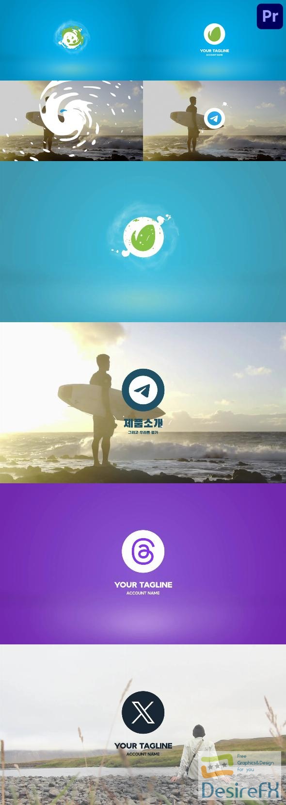 VideoHive Clean Liquid Logo for Premiere Pro 47676379