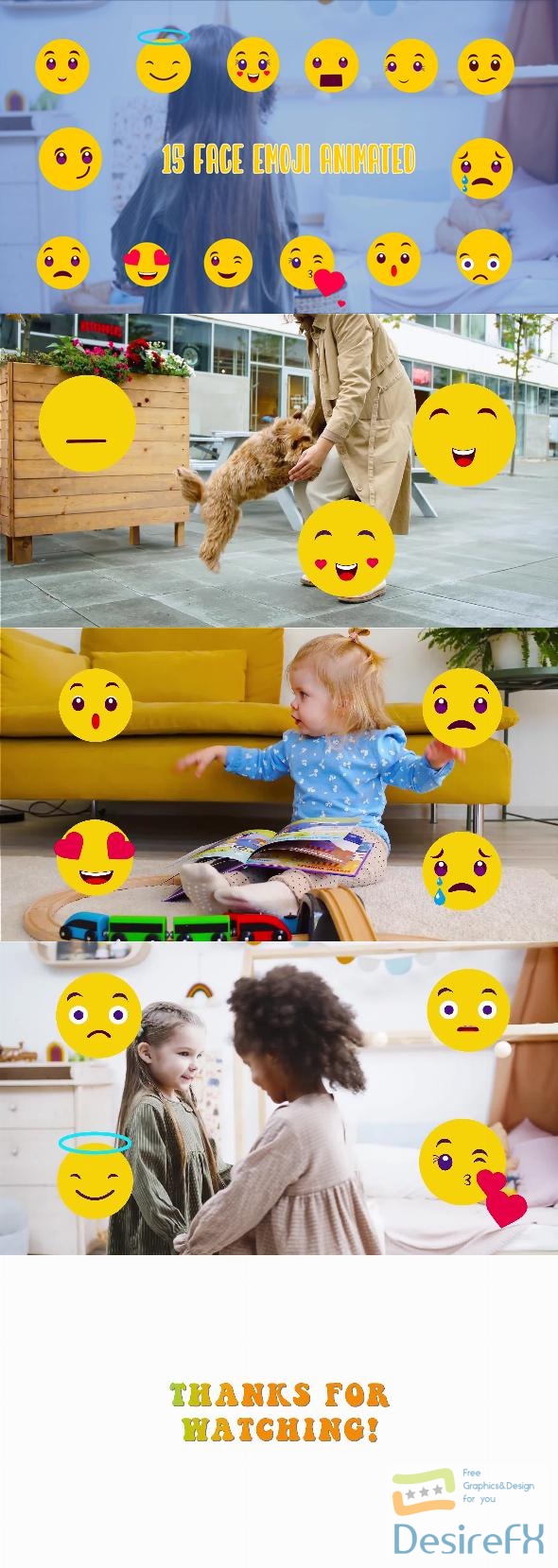 VideoHive Cute Face Emoji Animated Element 47494352