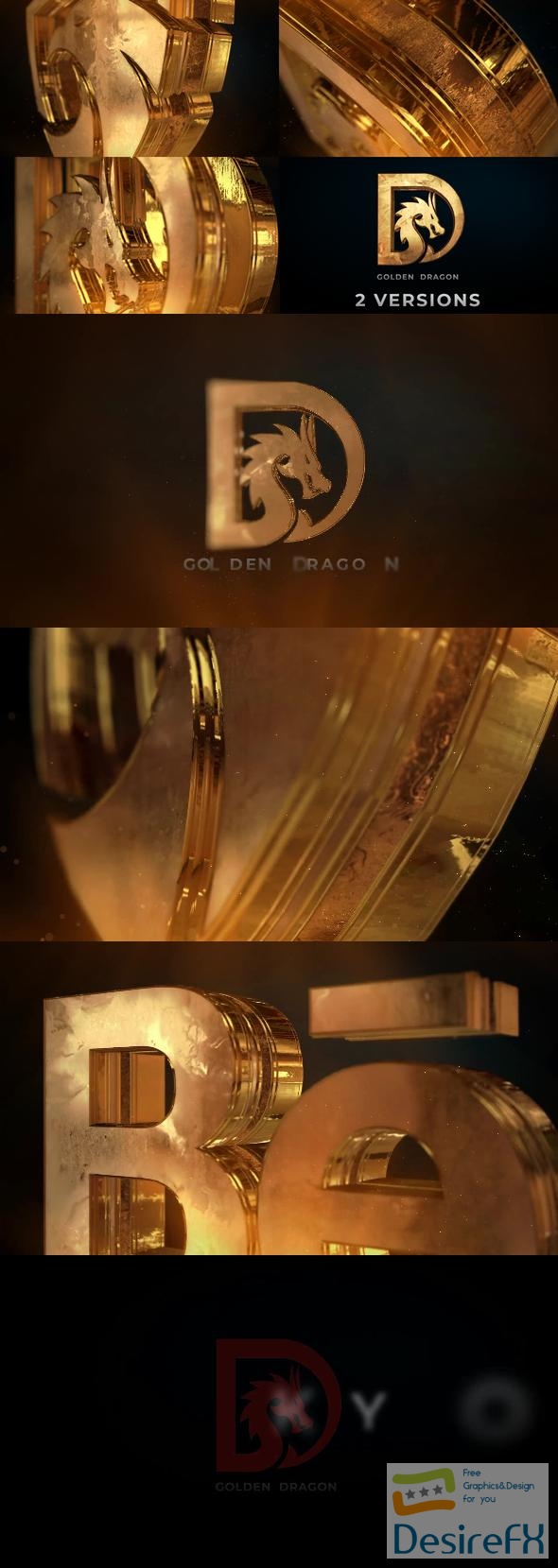 VideoHive Gold Logo Reveal 33121350