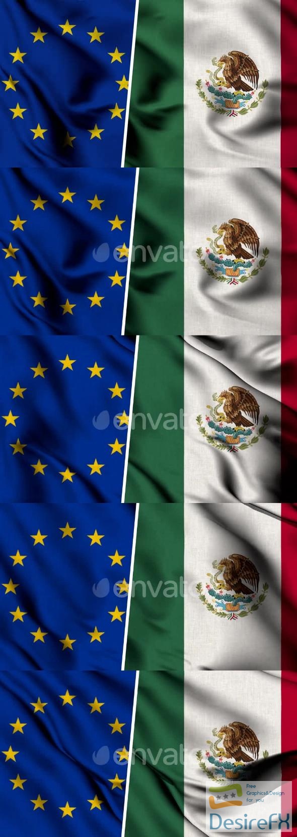 VideoHive Mexico Flag And European Union 47577957
