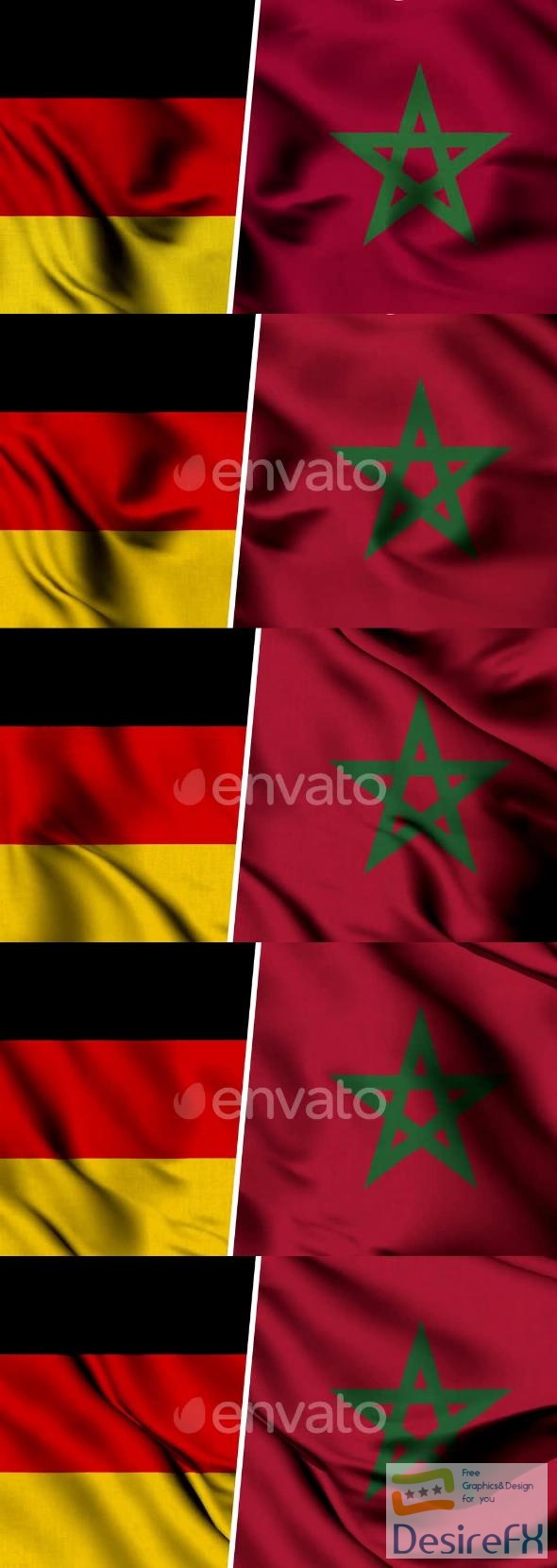 VideoHive Morocco Flag And Flag Of Germany 47577956