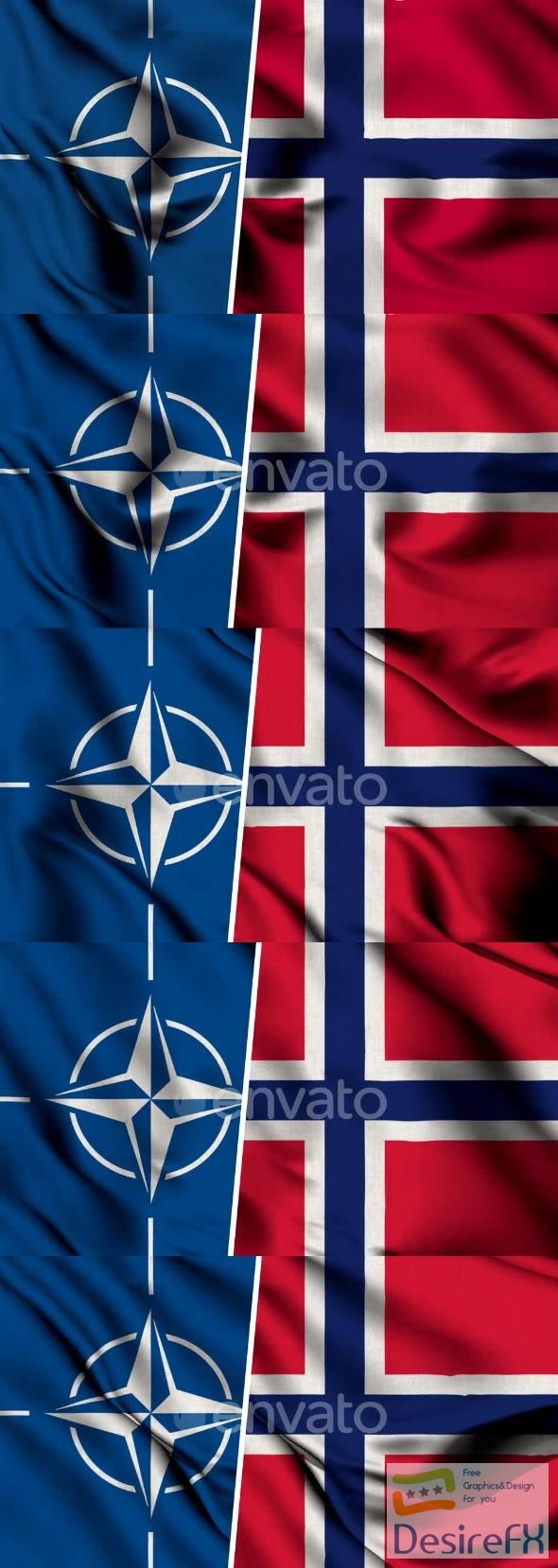 VideoHive Nato Flag And Flag Of Norway 47577944