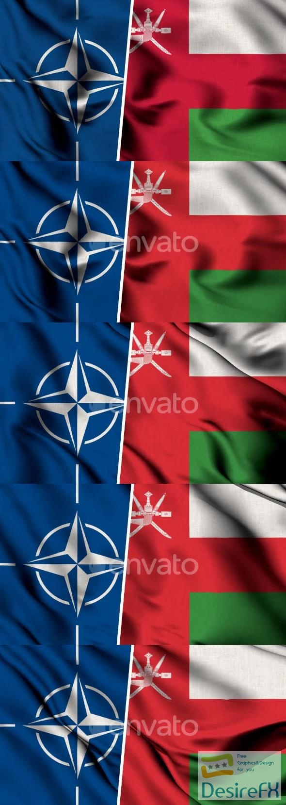 VideoHive Nato Flag And Flag Of Oman 47577937
