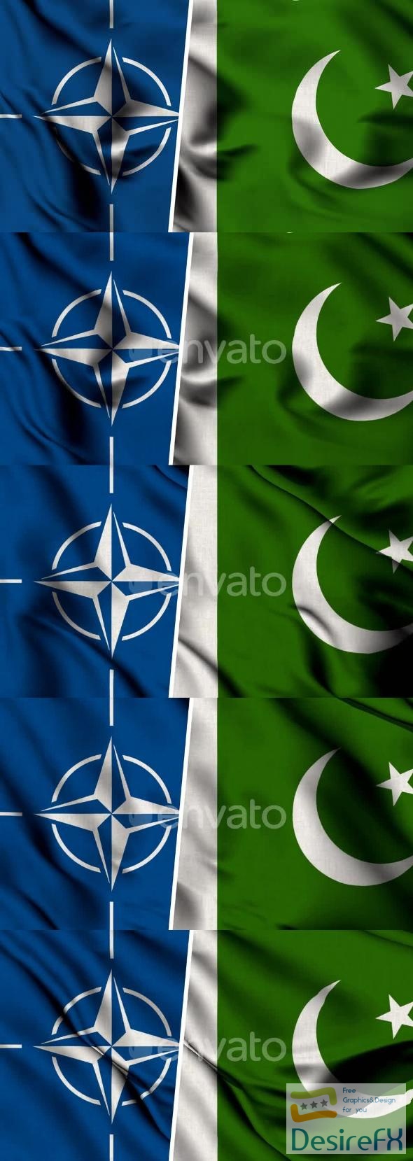 VideoHive Nato Flag And Flag Of Pakistan 47577941