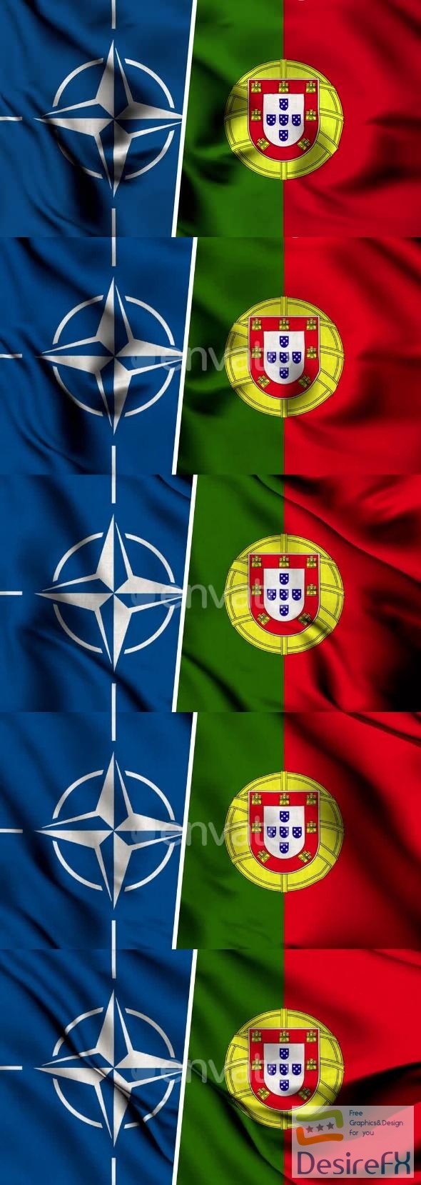 VideoHive Nato Flag And Flag Of Portugal 47577812