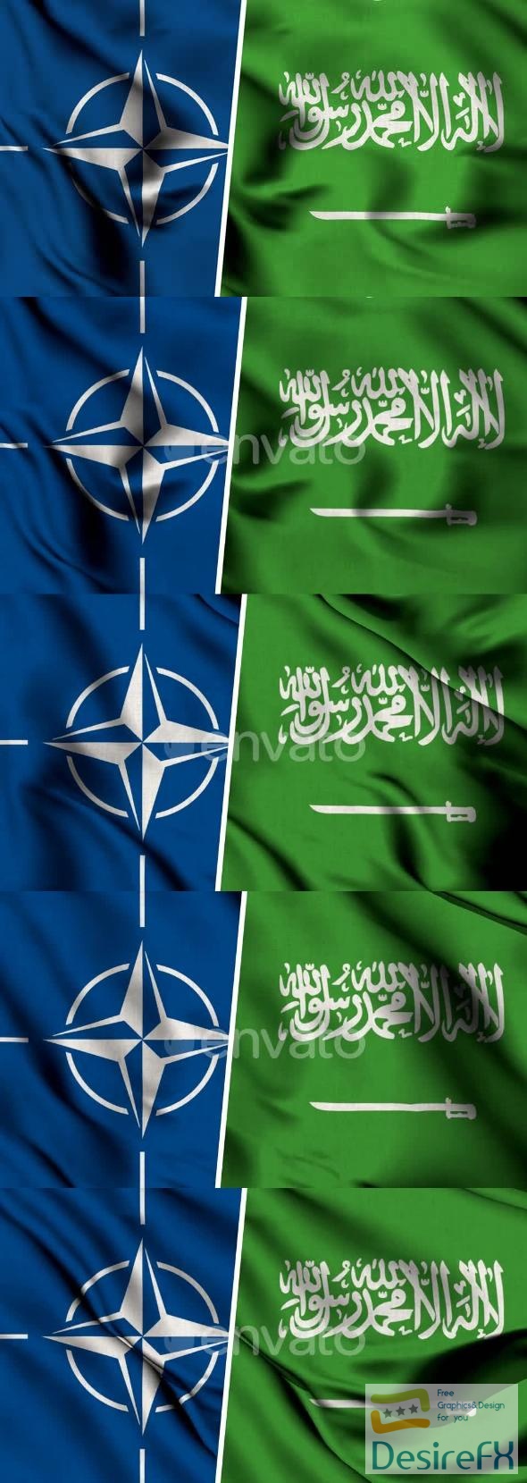VideoHive Nato Flag And Flag Of Saudi Arabia 47577807