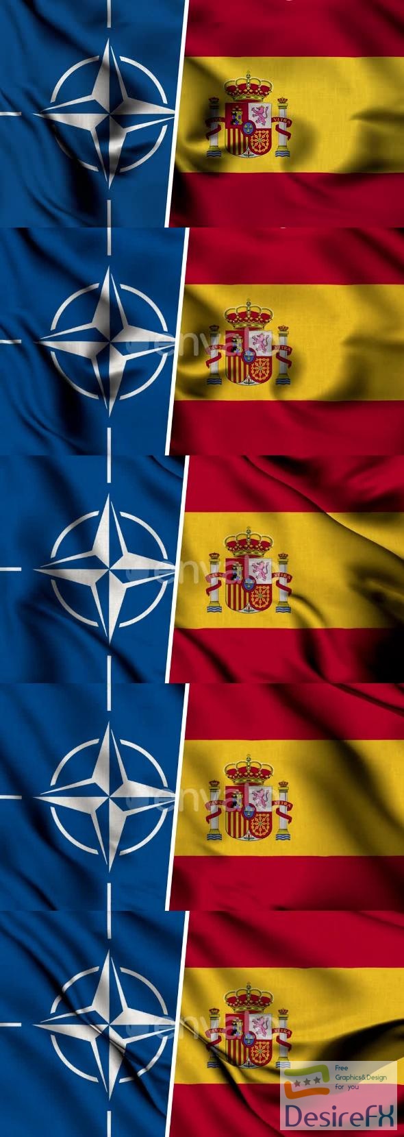 VideoHive Nato Flag And Flag Of Spain 47577805