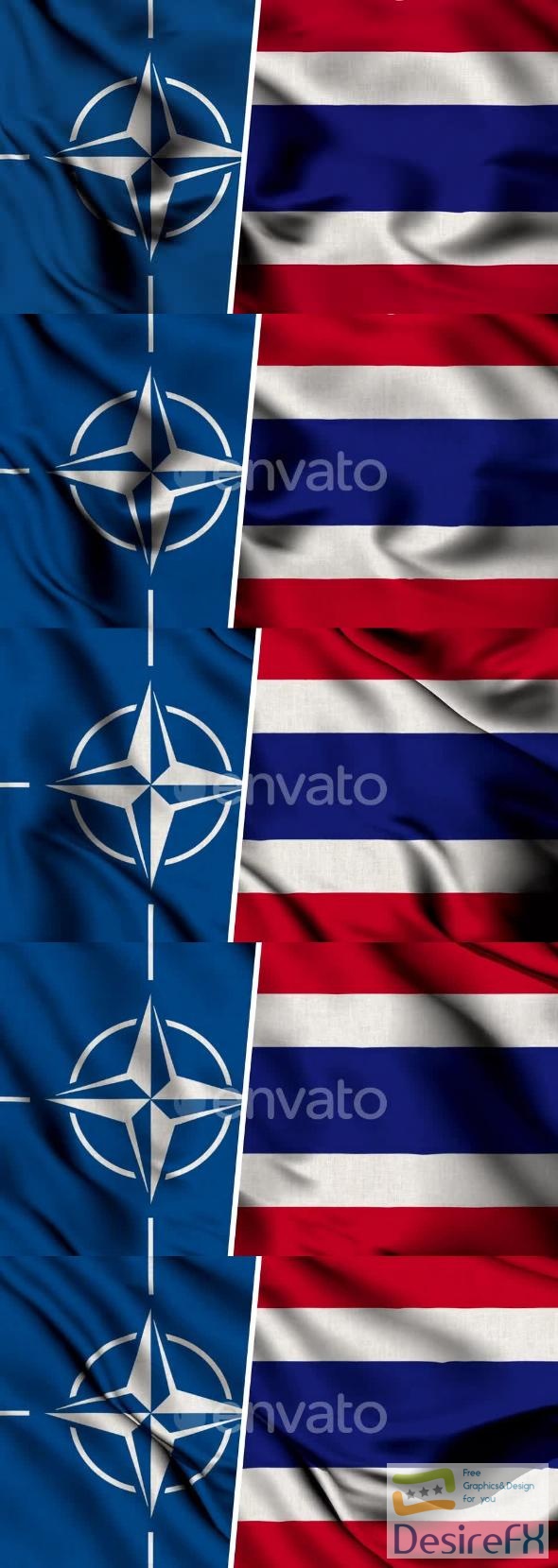 VideoHive Nato Flag And Flag Of Thailand 47577788