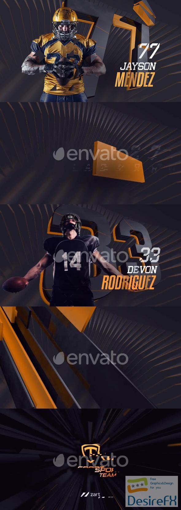 VideoHive Team Player Intro Gameday 47643438