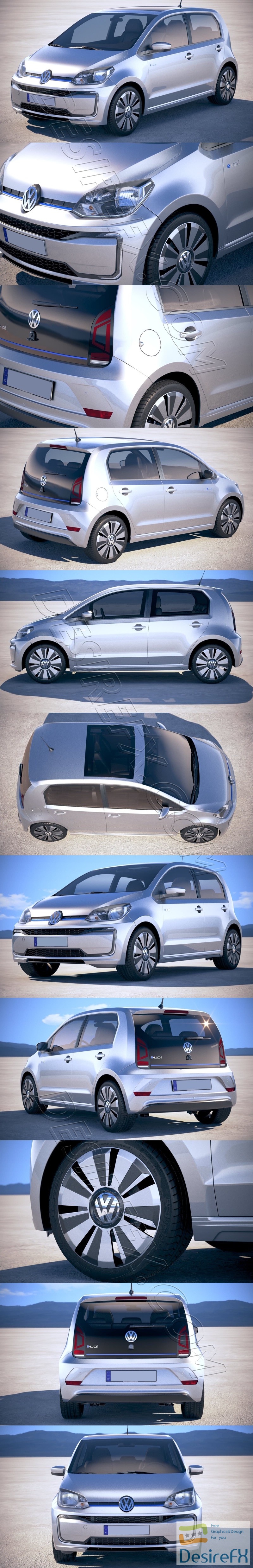 Volkswagen E-UP 2019 3D Model