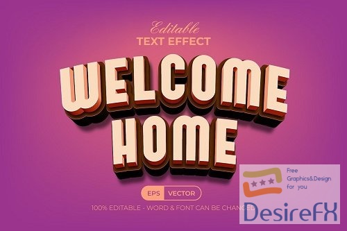 3D Text Effect Curved Style - 42292297