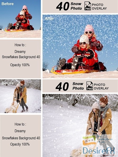 40 Snow PNG Overlay- 91545104