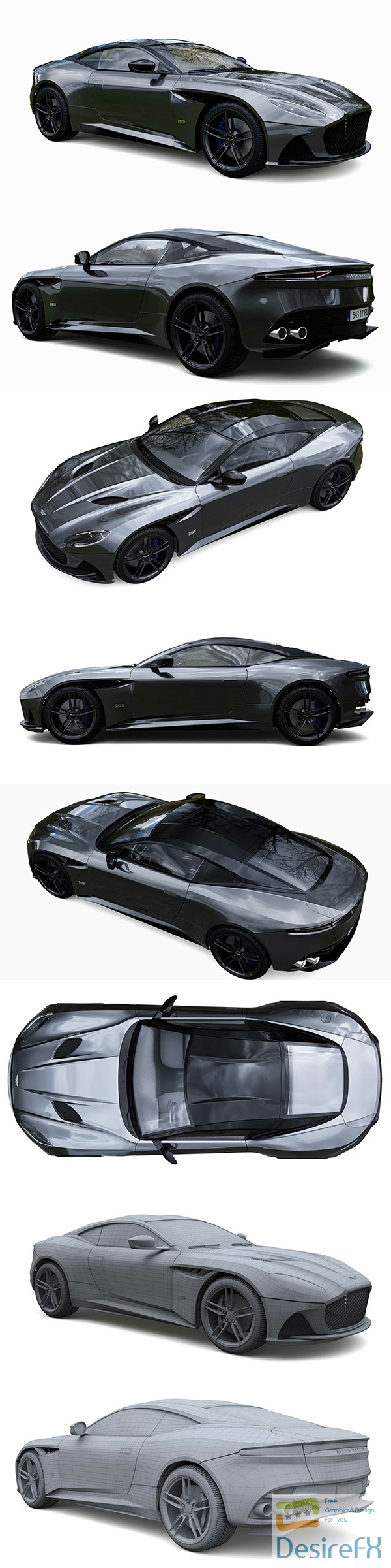 Aston Martin DBS Superleggera 3D Model