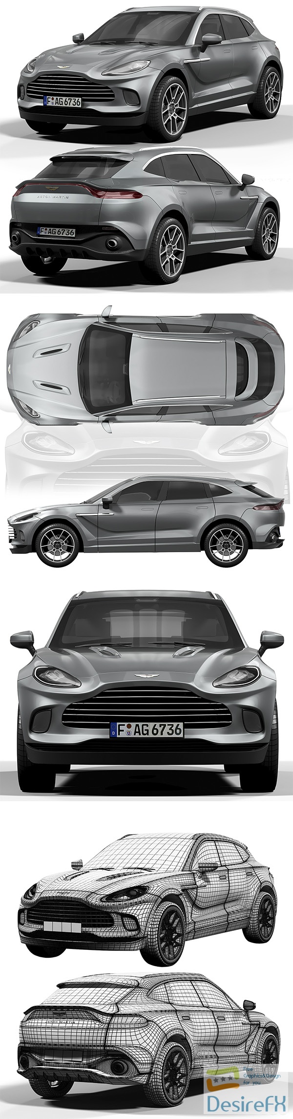 Aston Martin DBX 3D Model
