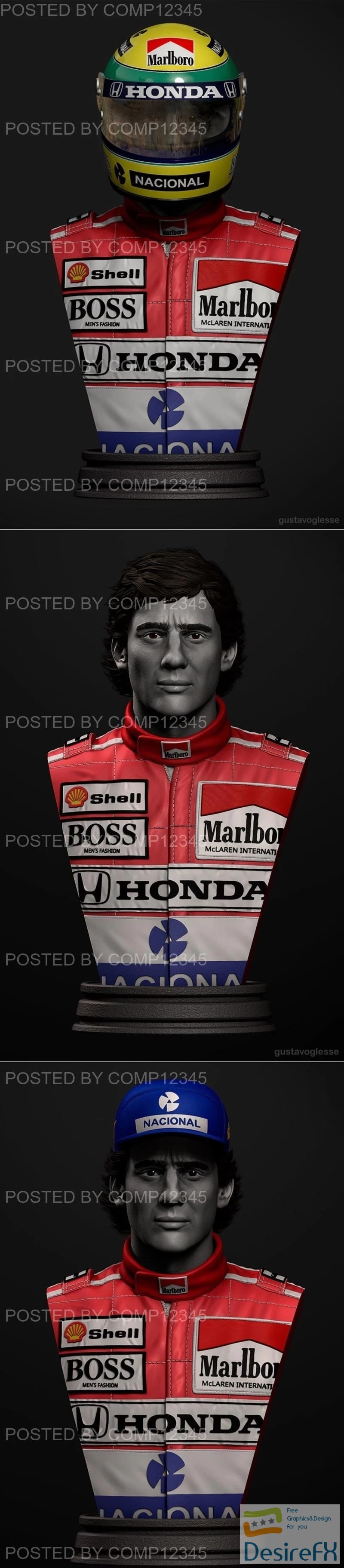 Ayrton Senna 3D Print