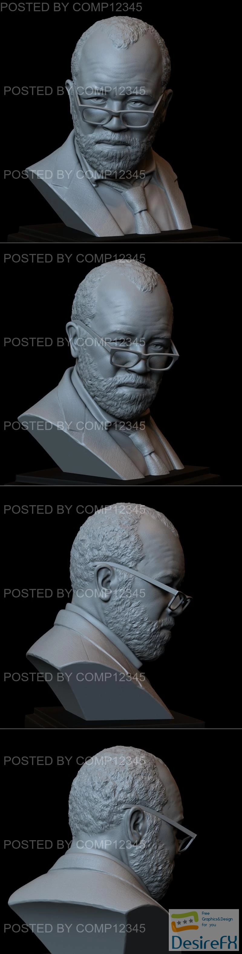 Bernard Lowe (Jeffrey Wright) Westworld HBO Bust 3D Print