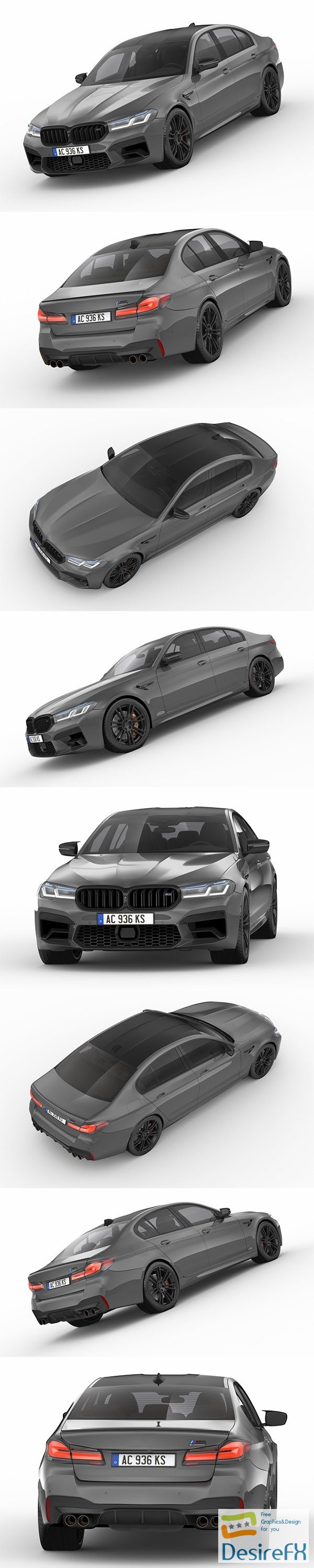 BMW M5 2021 3D Model