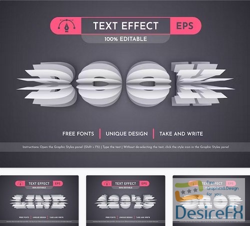 Book - Editable Text Effect - 42305590