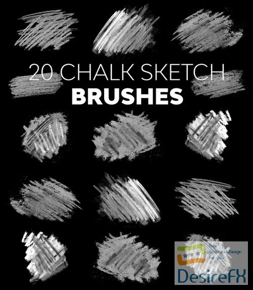 Chalk Sketch Brushes for Photoshop