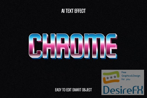 Chrome Text Effect