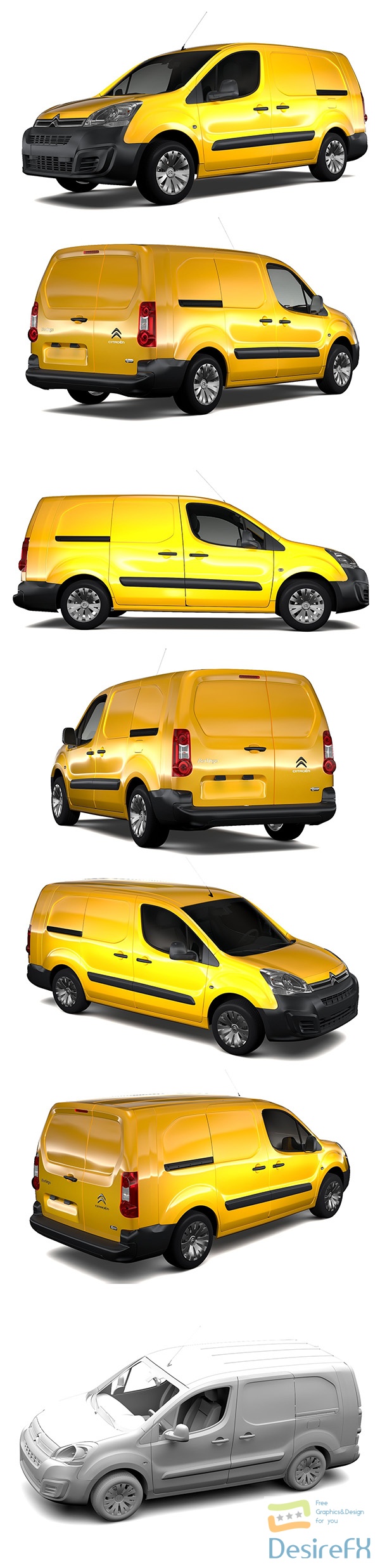 Citroen Berlingo Van L2 2017 3D Model