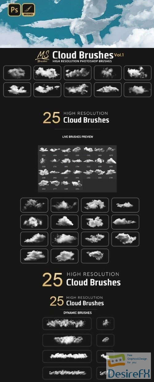 Cloud Photoshop Brushes - 7024585
