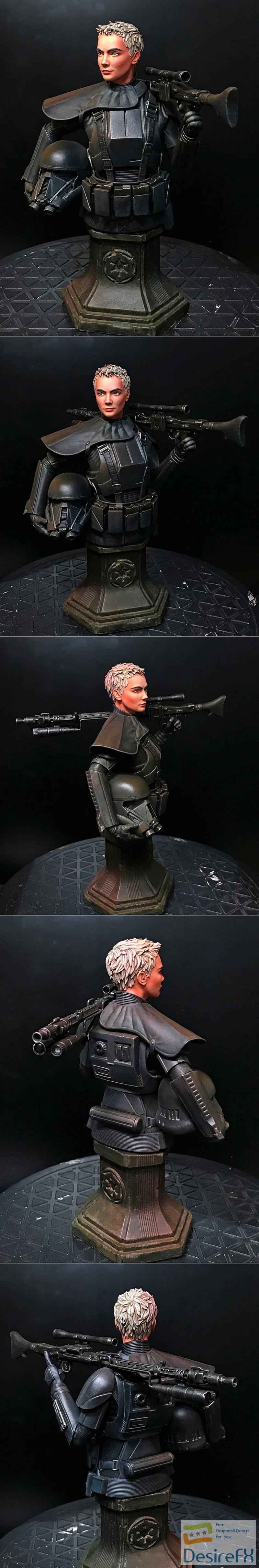 Death Trooper Bust 3D Print