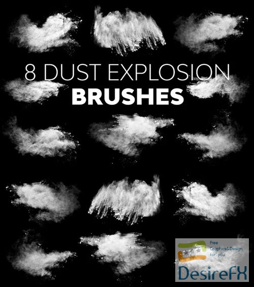 Dust Explosion Brushes for Photoshop