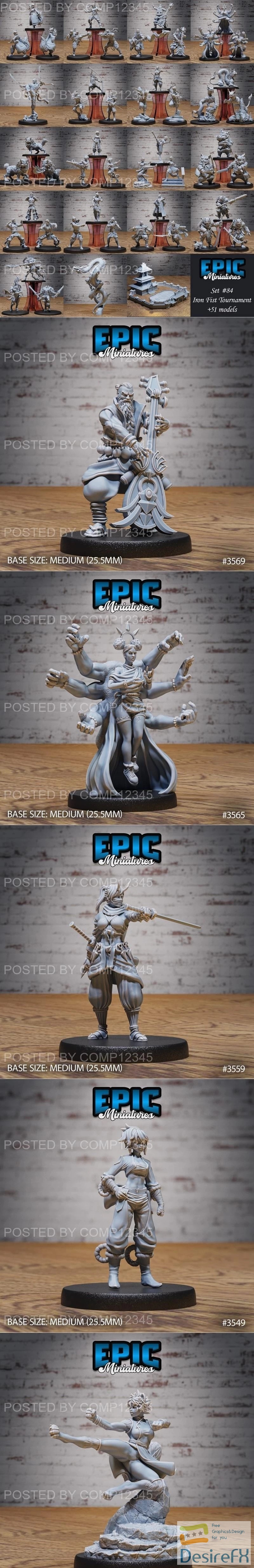 Epic Miniatures - Iron Fist Tournament 3D Print