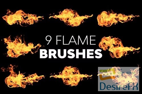 Flame Brushes - 2GXHDHM