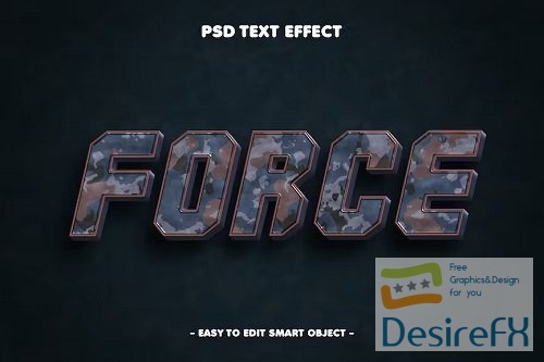 Force Dynamic 3d Psd Layer Style Text Effect - XRBP8J