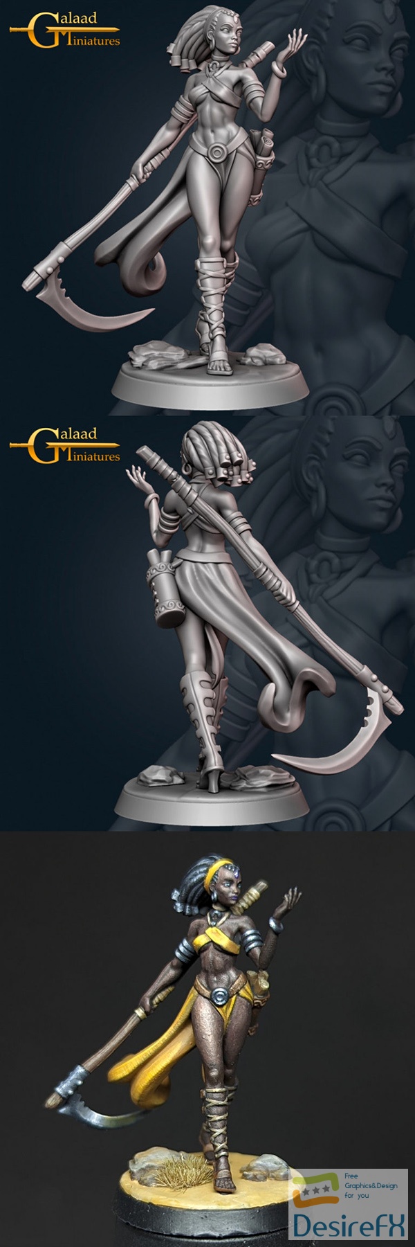 Galaad Miniatures – Nissa – 3D Print
