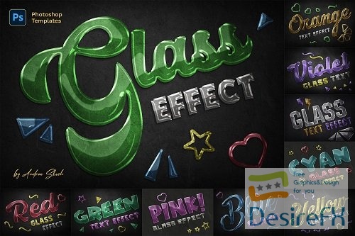 Glass Text Effects - 43919494