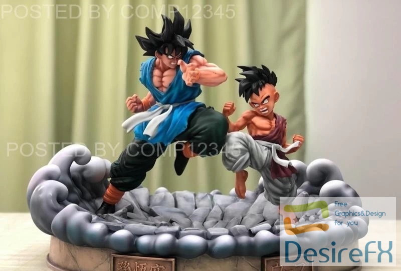 Goku vs Uub 3D Print