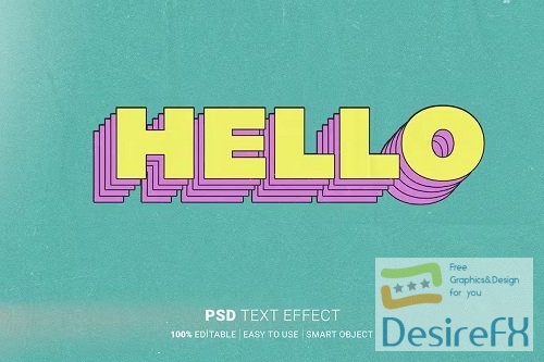 Hello Editable Text Effect - WMJUZE3