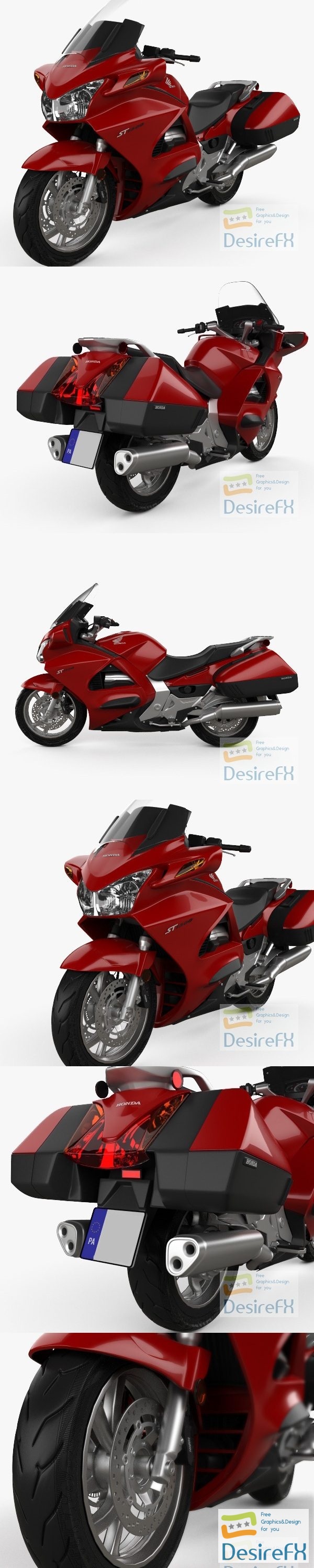 Honda ST1300 2013 3D Model