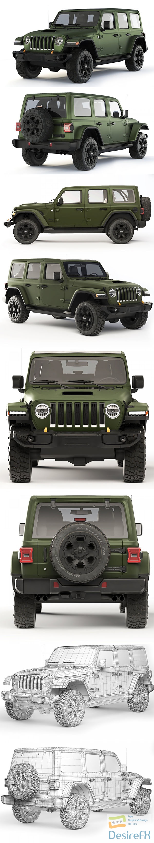 Jeep Wrangler 392 2022 3D Model