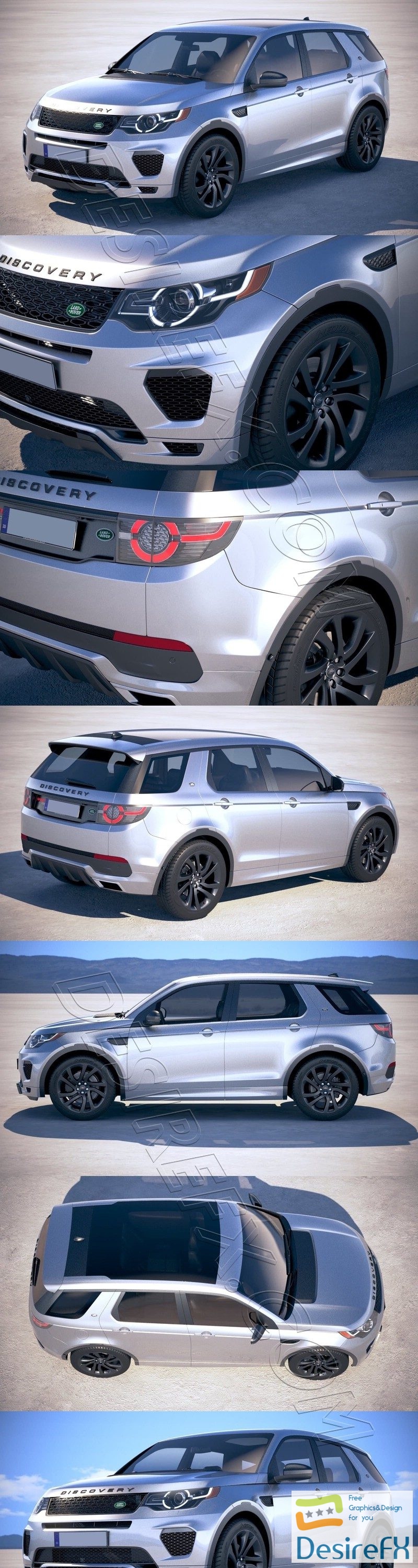 Land Rover Discovery Sport HSE 2019 3D Model