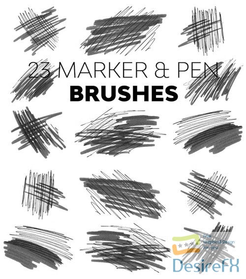 Marker &amp; Pen Brushes for Photoshop