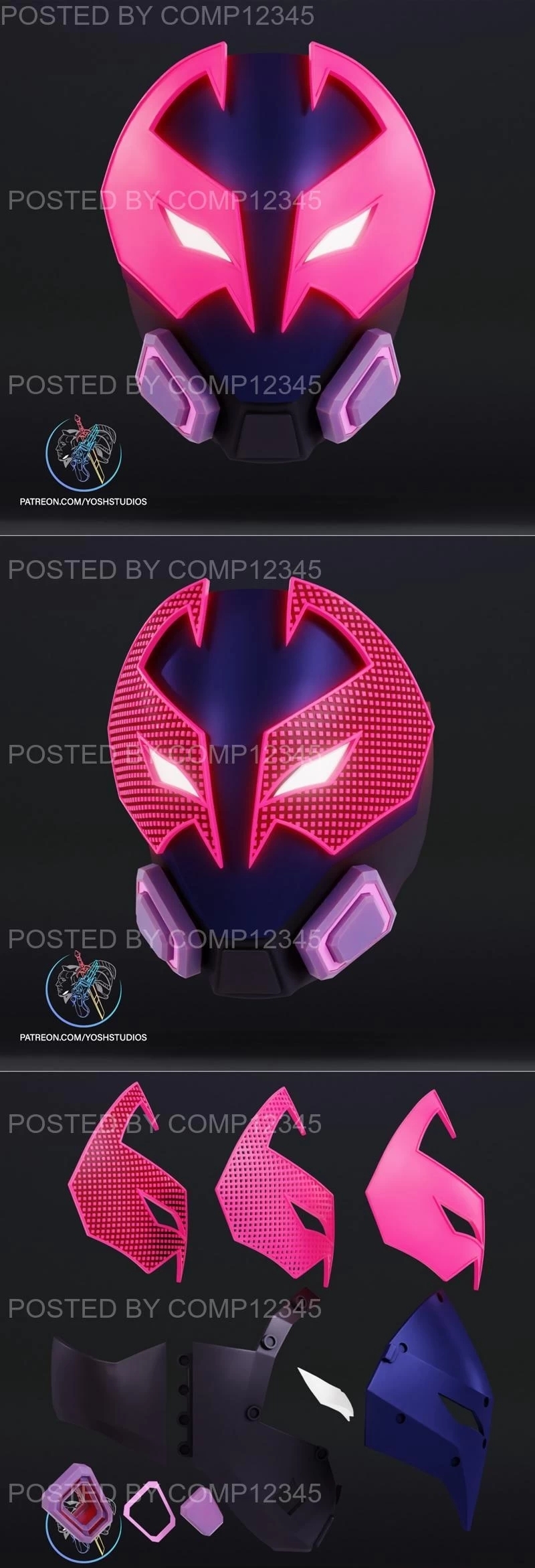 Miles Prowler Mask 3D Print