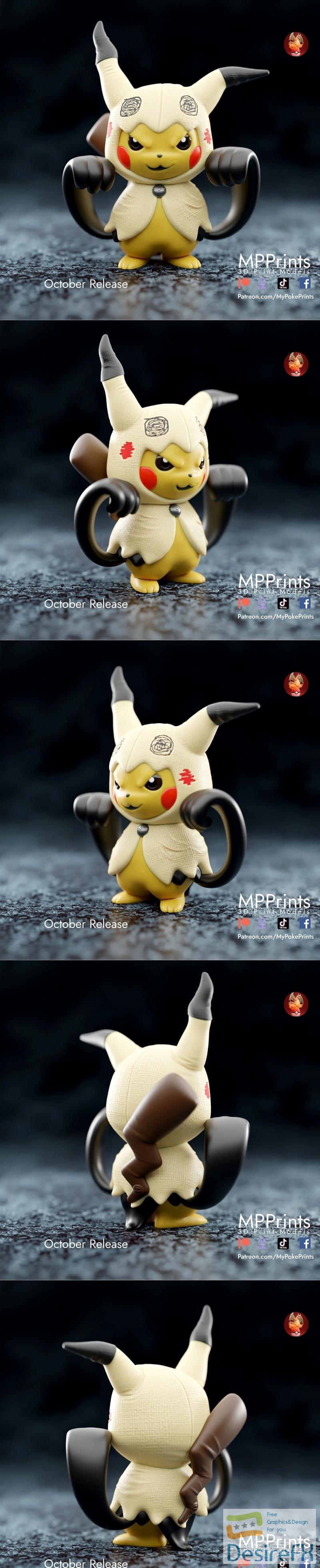 Mimikyu Pikachu 3D Print
