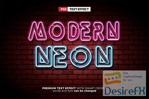 Modern Neon Light Text Effect