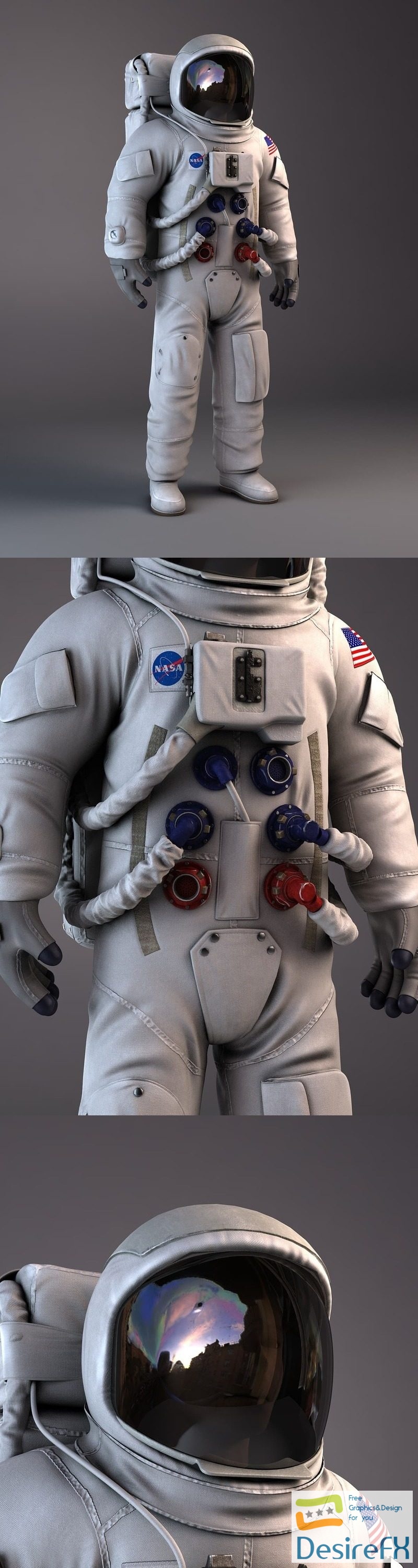 NASA Astronaut Apollo 11 3D Model