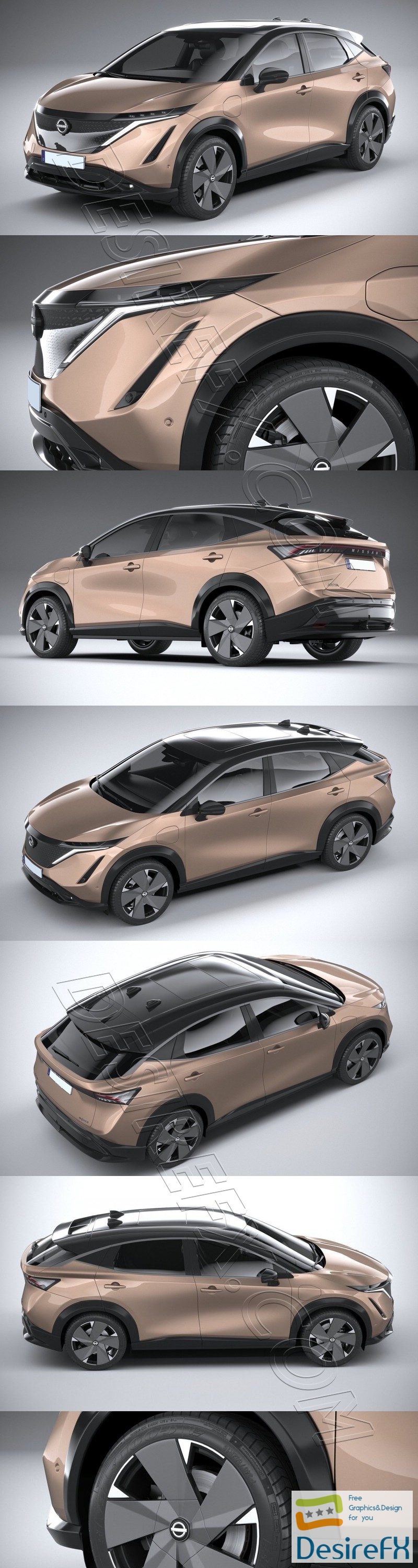 Nissan Ariya 2021 3D Model