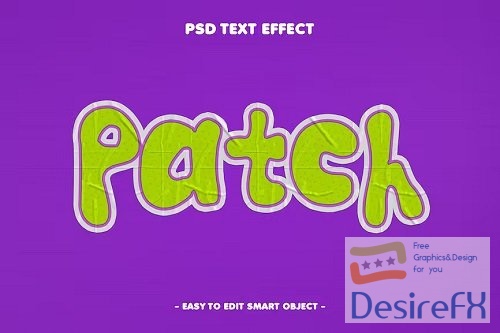 Patch Adhesive Glossy Sticker Text Effect - 5V433S8