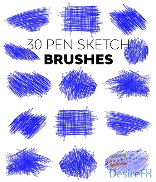 Pen Sketch Brushes for Photoshop